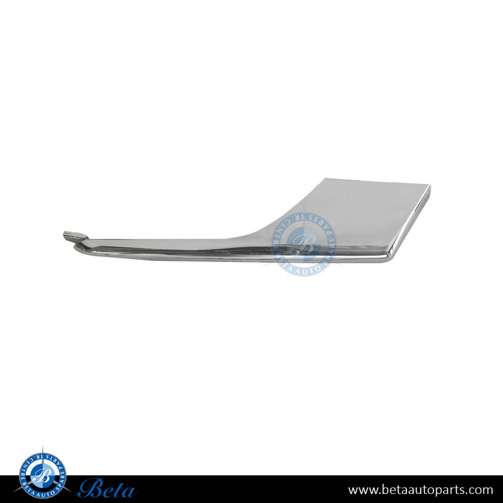 Right Side Fog Lamp Lower Moulding - Chrome for Tesla Model X 2015-2021 models, Part Number 1049612-00-F Right Side Fog Lamp Lower Moulding - Chrome for Tesla Model X 2015-2021 models, Part Number 1049612-00-F